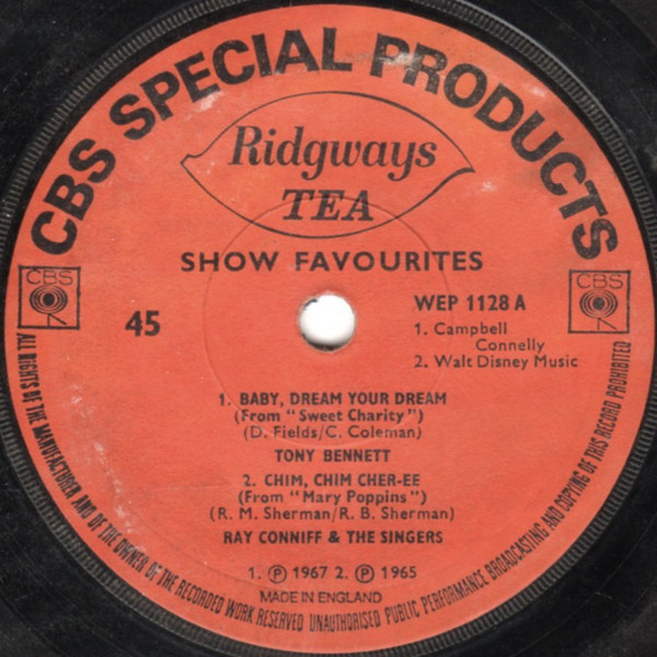 Various - Ridgways Show Favourites - Used Vinyl Record 7" image 3
