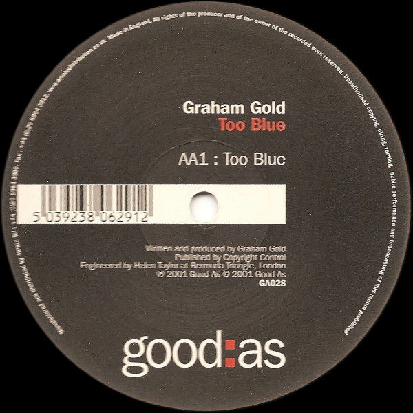Graham Gold - Fresh & Green / Too Blue - Used Vinyl Record 12" image 2