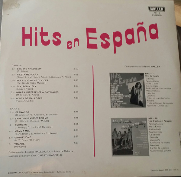 Various - Hits En España - Used Vinyl Record image 2