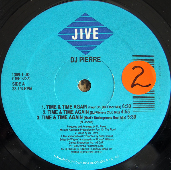 DJ Pierre - Time & Time Again - Used Vinyl Record 12" image 4