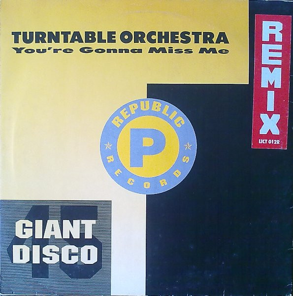 Turntable Orchestra - You're Gonna Miss Me (Remix) - Used Vinyl Recor image 2