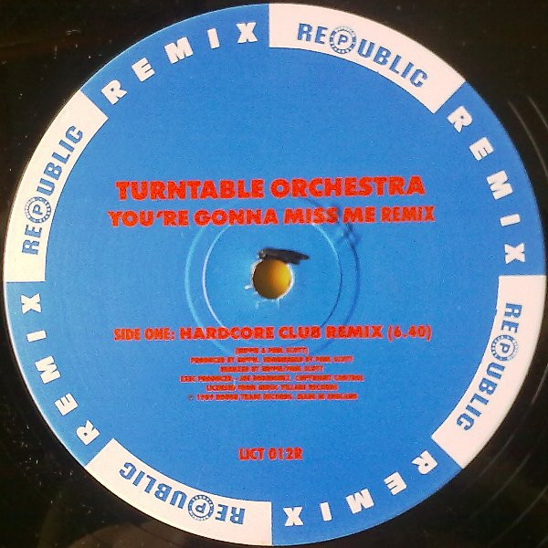 Turntable Orchestra - You're Gonna Miss Me (Remix) - Used Vinyl Recor image 3
