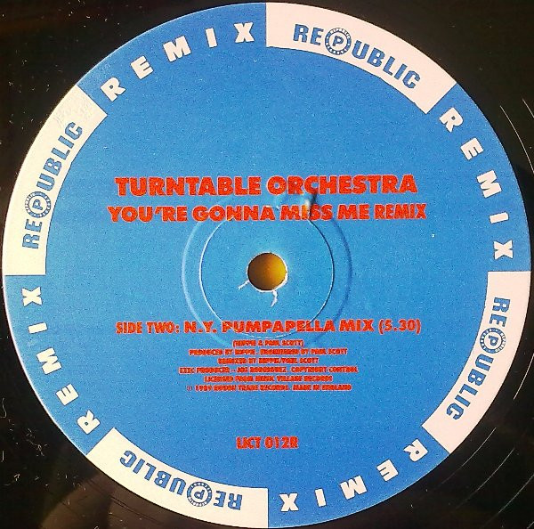 Turntable Orchestra - You're Gonna Miss Me (Remix) - Used Vinyl Recor image 4