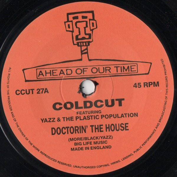 Coldcut - Doctorin' The House - Used Vinyl Record 7" image 3