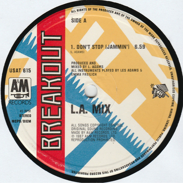 L.A. Mix - Don't Stop (Jammin') - Used Vinyl Record 12" image 3