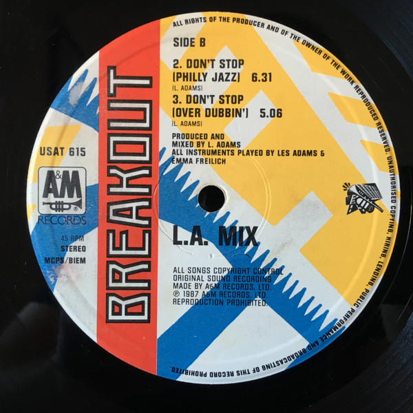 L.A. Mix - Don't Stop (Jammin') - Used Vinyl Record 12" image 4