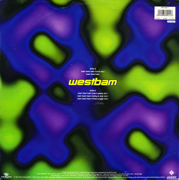 WestBam - Bam Bam Bam - Used Vinyl Record 12" image 2