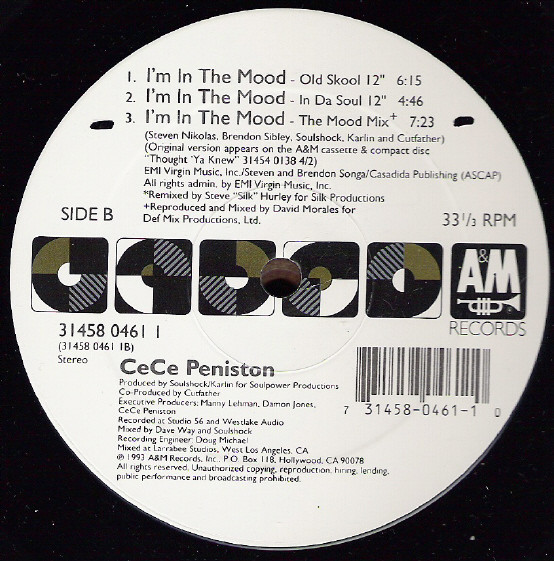 Ce Ce Peniston - I'm In The Mood - Used Vinyl Record 12" image 4