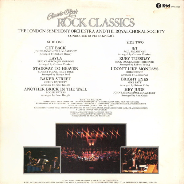 London Symphony Orch - Classic Rock Rock Classics - Used Vinyl Record image 2