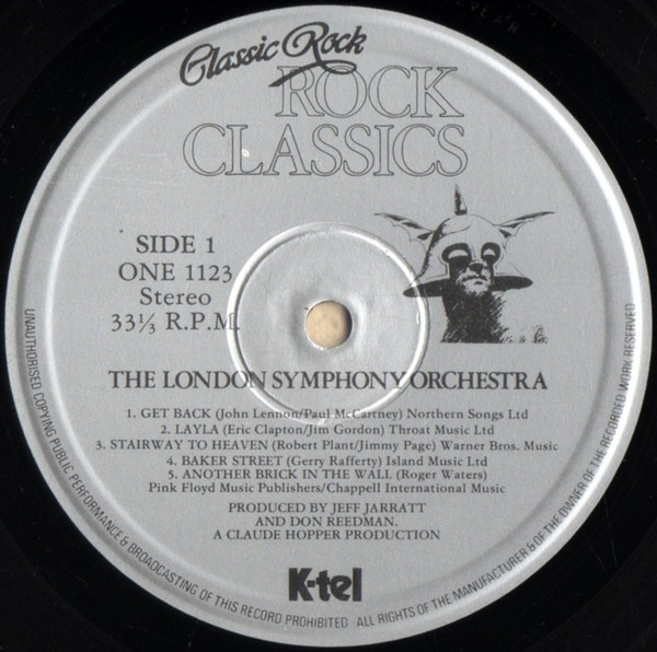 London Symphony Orch - Classic Rock Rock Classics - Used Vinyl Record image 4