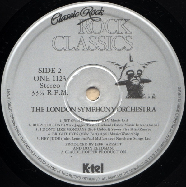 London Symphony Orch - Classic Rock Rock Classics - Used Vinyl Record image 5