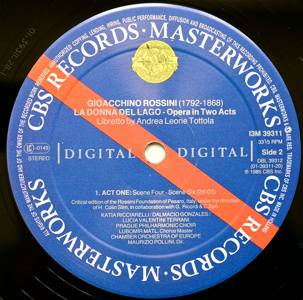 Gioacchino Rossini - La Donna Del Lago - Used Vinyl Record 3xlp image 7