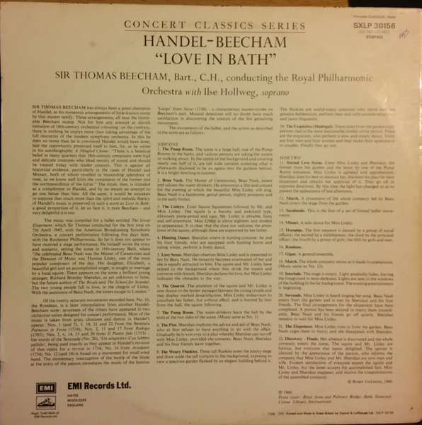 Georg Friedrich Hand - Love in Bath - Used Vinyl Record image 2