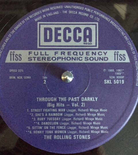 Rolling Stones - Through The Past, Darkly (Big Hits Vol. 2) - Used Vi image 4