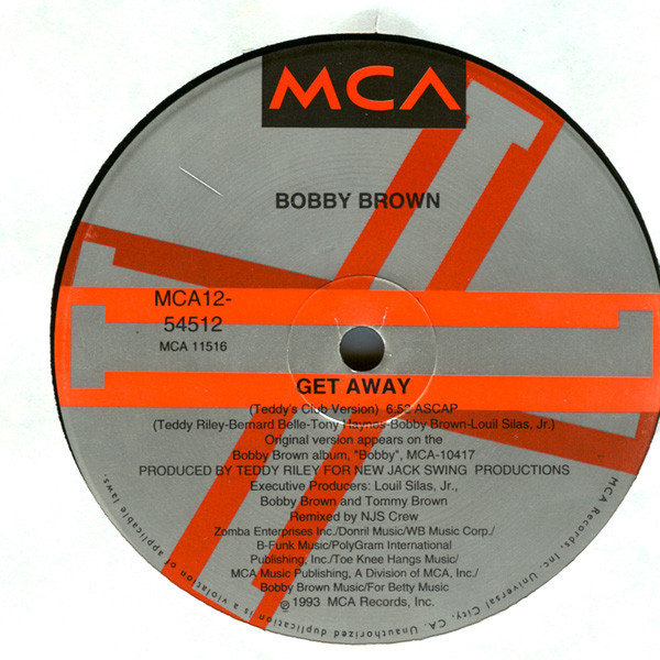 Bobby Brown - Get Away - Used Vinyl Record 12" image 3