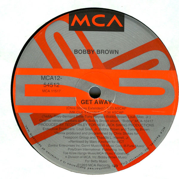 Bobby Brown - Get Away - Used Vinyl Record 12" image 4