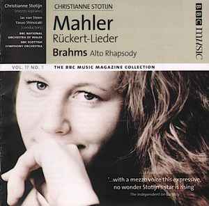 Gustav Mahler - Rückert-Lieder / Alto Rhapsody - Used CD image 1