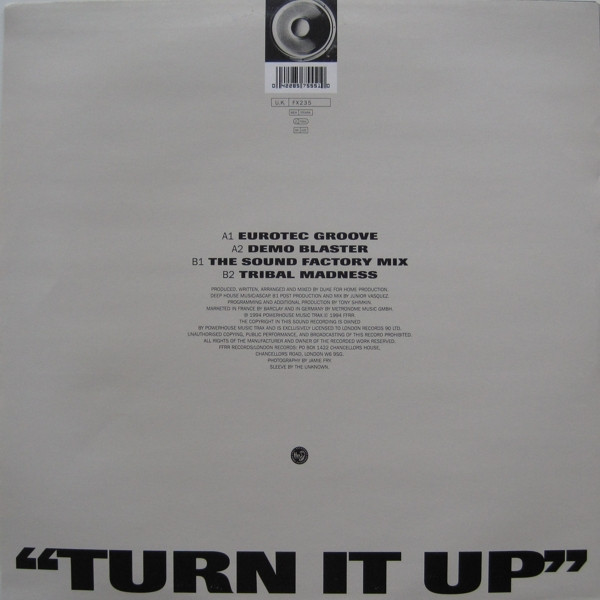 DJ Duke - Turn It Up (Say Yeah) - Used Vinyl Record 12" image 2