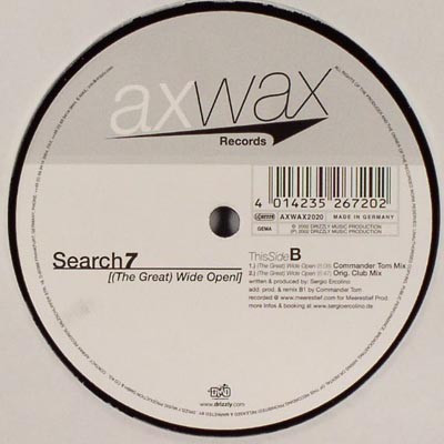 Search 7 - (The Great) Wide Open - Used Vinyl Record 12" image 2