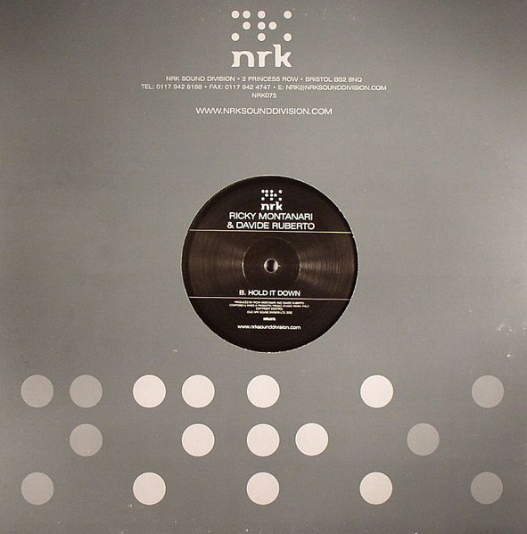 Ricky Montanari & Da - Redzone / Hold It Down - Used Vinyl Record 12" image 2