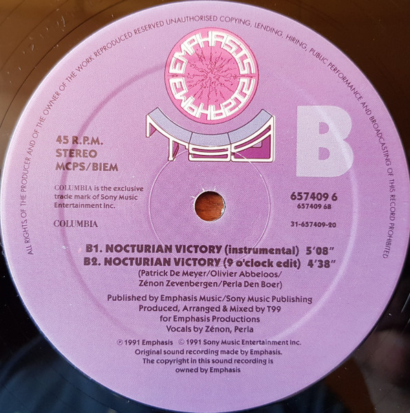 T99 - Nocturne - Used Vinyl Record 12" image 4