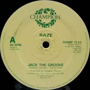 Raze - Jack The Groove - Used Vinyl Record 12" image 1