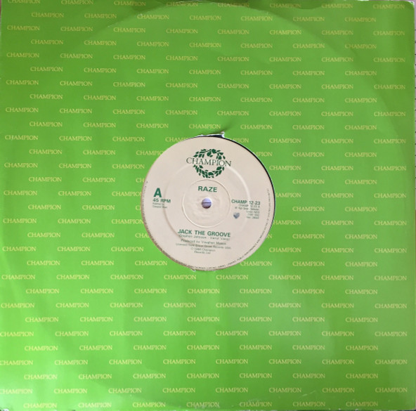 Raze - Jack The Groove - Used Vinyl Record 12" image 3