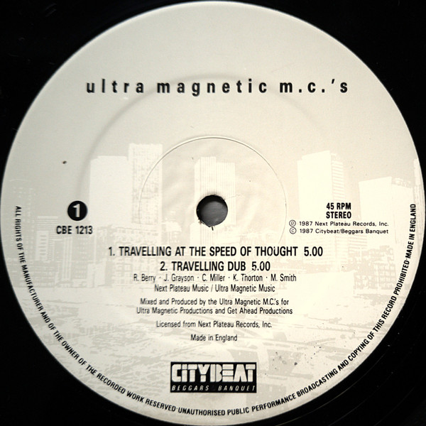 Ultramagnetic MC's - Travelling At The Speed Of Thought - Used Vinyl image 2