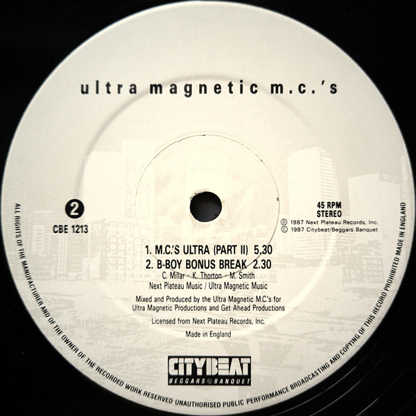 Ultramagnetic MC's - Travelling At The Speed Of Thought - Used Vinyl image 3