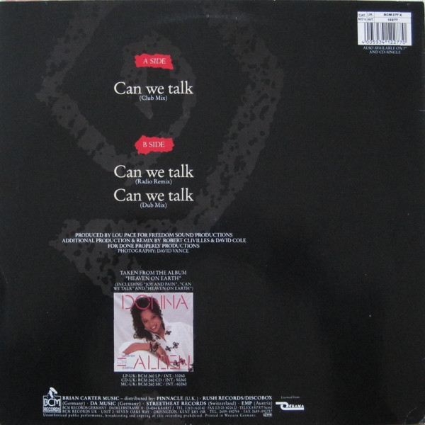 Donna Allen - Can We Talk - Used Vinyl Record 12" image 2