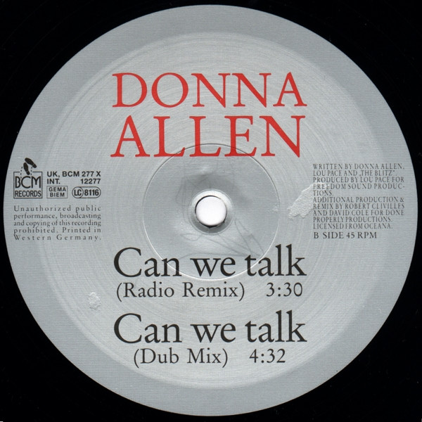 Donna Allen - Can We Talk - Used Vinyl Record 12" image 4