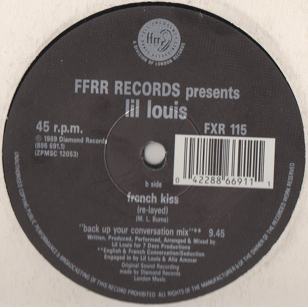 Lil' Louis - French Kiss (Remixes) - Used Vinyl Record 12" image 3