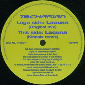 Tocharian - Lacuna - Used Vinyl Record 12" image 2