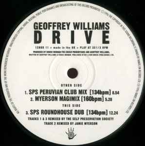 Geoffrey Williams - Drive - Used Vinyl Record 12" image 1