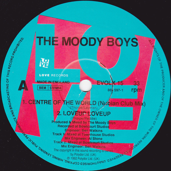 Moody Boys - Centre Of The World - Used Vinyl Record 12" image 2