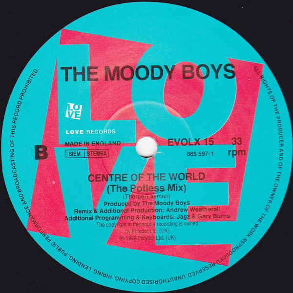 Moody Boys - Centre Of The World - Used Vinyl Record 12" image 3