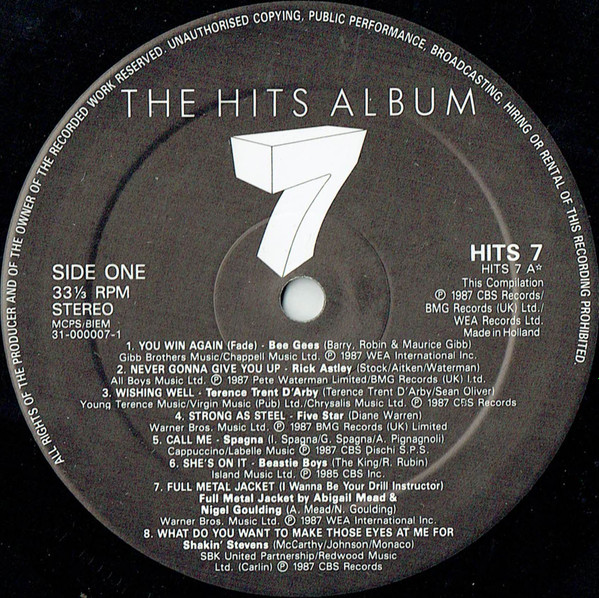 Various - Hits Album 7 - Used Vinyl Record image 5