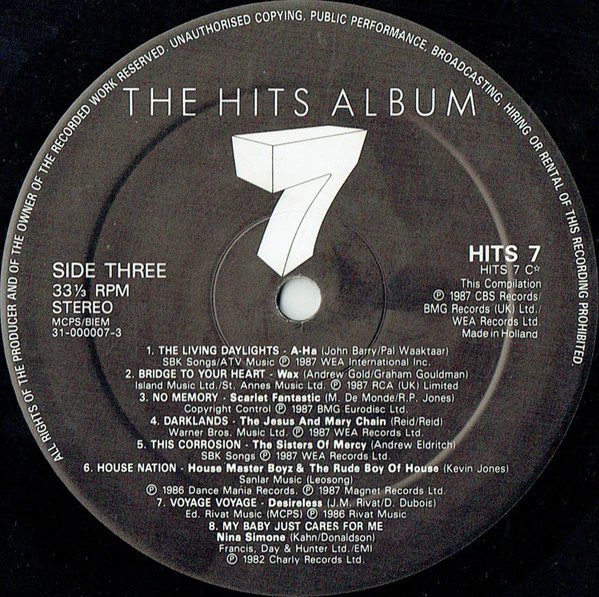 Various - Hits Album 7 - Used Vinyl Record image 7