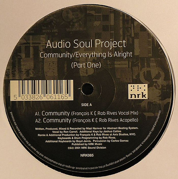 Audio Soul Project - Community / Everything Is Alright (Part One) - U image 2