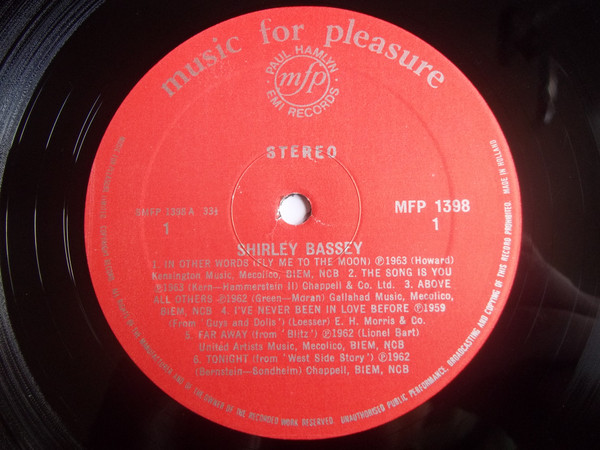 Shirley Bassey - Fabulous - Used Vinyl Record image 3