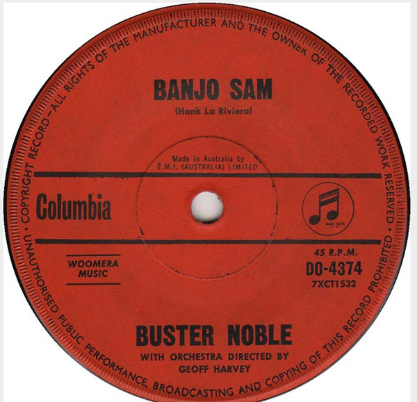 Buster Noble - Shearer's Cook - Used Vinyl Record 7" image 2