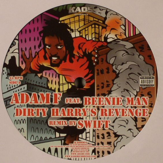Adam F - Dirty Harry's Revenge (Remixes) - Used Vinyl Record 12" image 2