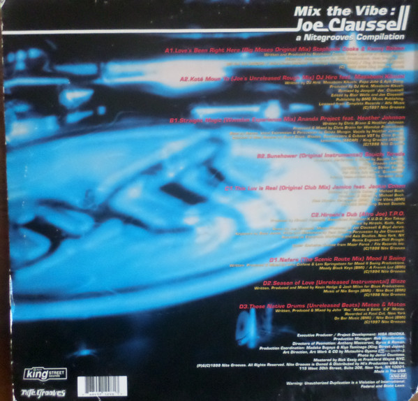 Joe Claussell - Mix The Vibe - Used Vinyl Record 12" image 2