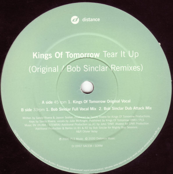 Kings Of Tomorrow - Tear It Up (Part 1) - Used Vinyl Record 12" image 2