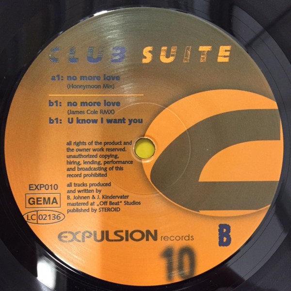 Club Suite - No More Love - Used Vinyl Record 12" image 3