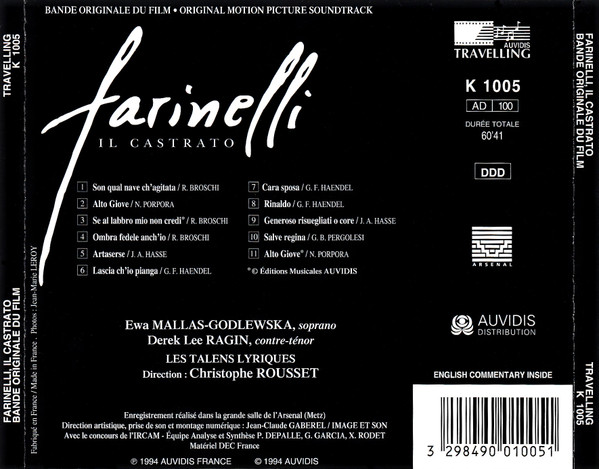 Christophe Rousset - Farinelli, Il Castrato (Bande Originale Du Film) image 2