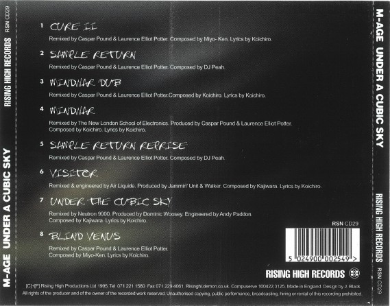 M-Age - Under A Cubic Sky - CD image 2