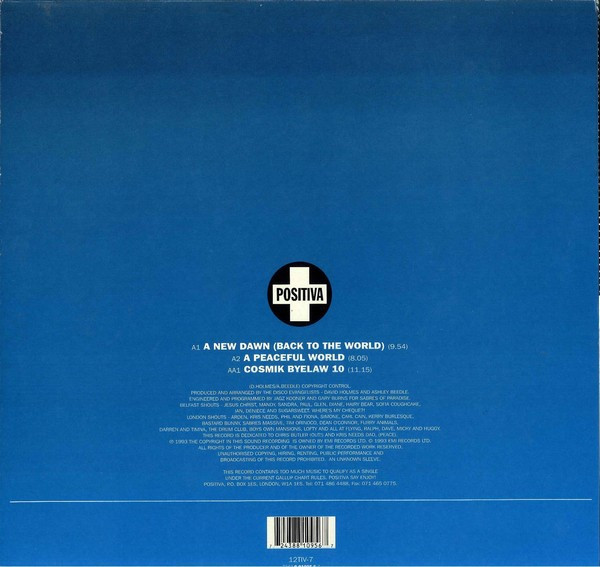 Disco Evangelists - A New Dawn (Back To The World) / A Peaceful World image 2