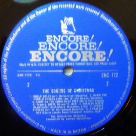 Melachrino Orchestra - Sounds Of Christmas - Used Vinyl Record image 4