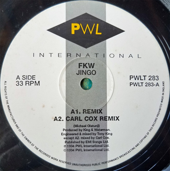 FKW - Jingo - Used Vinyl Record 12" image 4